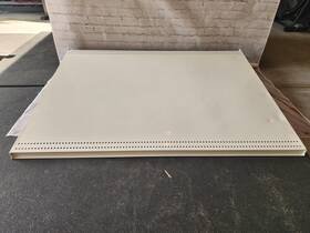 As1044 Lozier New 48 Inch X 34 White Heavy Duty Steel Gondola Shelves 2 Per Case As1044 Lozier New 48 Inch X 34 White Heavy Duty Steel Gondola Shelves 2 Per Case