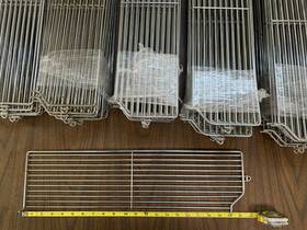 Bfd522bcp Lozier Wire Bin Dividers For 22 Inch Shelf D X 5 H Chrome Lot Of 50