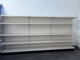 H-3874pt Lozier 12ft Gondola Shelving Unit-platinum - 1 Starter 2 Add-ons 12 Shelves H-3874pt Lozier 12ft Gondola Shelving Unit-platinum - 1 Starter 2 Add-ons 12 Shelves