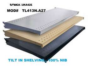 Tl413n.a27 Lozier Tl431n Tilt-in Shelving 48 Inch X 13 Grey 24 Boxes Of 4 Tl413n.a27 Lozier Tl431n Tilt-in Shelving 48 Inch X 13 Grey 24 Boxes Of 4