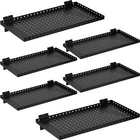 Lyyuwe 717956260500 Heavy Duty Slatwall Shelf 24x12inch Steel Accessories Storage Rack