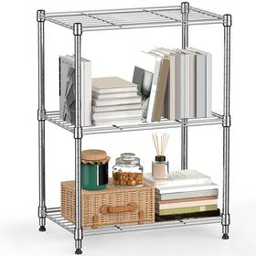 M Mzg E304567oh301lb-au 450 Lbs Wire Storage 3 Tier 11.8 Inch D X 17.7 W 26.4 H Chrome