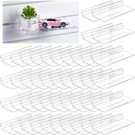 Maitys 689826665510 45 Pack Slatwall Shelves Hanging Accessories Clear Wall Shoe Sh