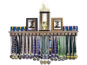 Medal Awards Rack 051497223823 51497223823 Walnut Premier And Trophy Display Shelf 48 Medal Awards Rack 051497223823 51497223823 Walnut Premier And Trophy Display Shelf 48