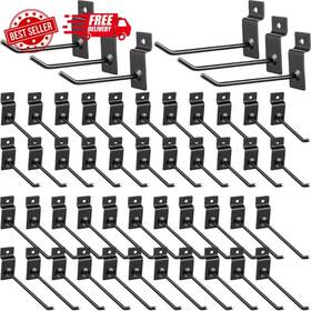 Dd-moxweyeni-635 Moxweyeni 50 Packs Slatwall Hooks 4 Inch 6 Panel Display Metal Slat Wall Black Dd-moxweyeni-635 Moxweyeni 50 Packs Slatwall Hooks 4 Inch 6 Panel Display Metal Slat Wall Black