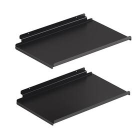 17x10-de-2p Mqkiwao 2 Pack 17x10 Inch Large Slatwall Shelves Metal Slat Wall Accessories 17x10-de-2p Mqkiwao 2 Pack 17x10 Inch Large Slatwall Shelves Metal Slat Wall Accessories