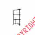 Mws361454 Sandusky Cabinets Mobile 3 Shelf Wire Shelving 017567101637