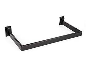 Emabr81-2 Nahanco Emabr81 Rectangular Tubing Inch U Hang Rail For Slatwall 22 W-black Pack Of 2 Emabr81-2 Nahanco Emabr81 Rectangular Tubing Inch U Hang Rail For Slatwall 22 W-black Pack Of 2