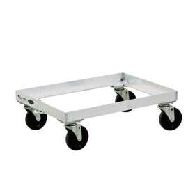 1192 New Age Industrial Single Tier Angled Sheet 800 Lb Cap Pan Dolly Without Sides