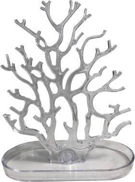 Nfu2633-1 Newferu Coral Tree Jewelry Hanging Stand Display Table Top Necklace Clear