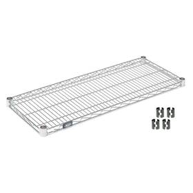 188570 Nexel Chrome Wire Shelf With Clips 60 Inch W X 14 D 188570 Nexel Chrome Wire Shelf With Clips 60 Inch W X 14 D
