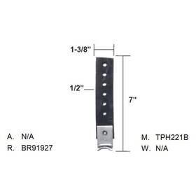21154 Nickson 7 Inch X 1-3/8 Rubber Strap Hanger 21154 Nickson 7 Inch X 1-3/8 Rubber Strap Hanger