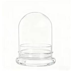 Ogetfuur 445033578578 4.7 X 6.3 Inch Small Clear Decorative Glass Terrarium Cloche With Air Hole