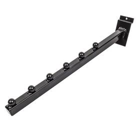 Only Hangers 777791769064 6 Ball Slatwall Waterfall Brackets - Black Pack Of 5 Only Hangers 777791769064 6 Ball Slatwall Waterfall Brackets - Black Pack Of 5