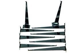 863b Only Hangers #863b 14 Inch Black Slatwall Shelf Brackets With Lip 9 Total