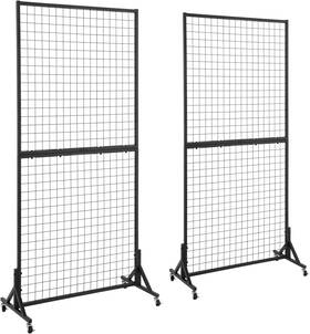 Jkzsb-2 Ouduck 2 Packs 3ft X 6ft Grid Wall Panels Standing Wire Study Pack Black