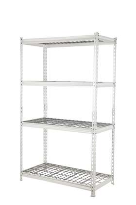 Pc3012-4zwht Pachira 30 Inch W X 12 D 60 H 4-shelf Steel Shelving White