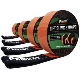 18800 Pamazy 723592050191 2pcs 2 Inch X3ft And X7ft Supper Sturdy Lift Sling Straps Pou