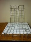 Panel " 2 Chrome Gridwall Slatgrid Display 24 Flat "x15 Statwall Shelf Lot Panel " 2 Chrome Gridwall Slatgrid Display 24 Flat "x15 Statwall Shelf Lot