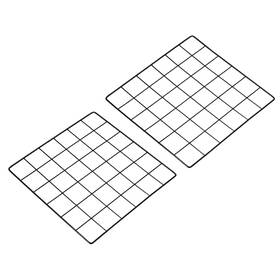Patikil Pta220419tt0032 12 Inch X12 Wire Grid Panel 2 Pack Wall Decorative Black