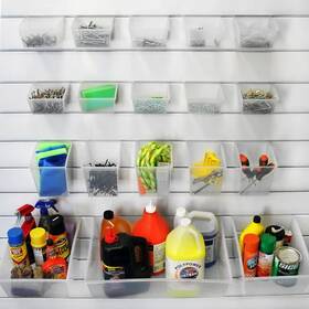 03250 Proslat Slatwall - Probin Clear Storage Bin Kit 18-pack