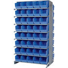Qprd-204bl Quantum Pick Rack Shelf Blue Bins 651588064429 Qprd-204bl Quantum Pick Rack Shelf Blue Bins 651588064429