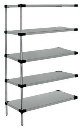 Ad63-1448sg-5 Quantum Storage Systems - Galvanized 5 Solid Shelf Add-on Kit