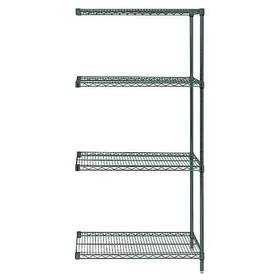 Ad63-3648p Quantum Storage Systems Wire Shelving Add-on Kit Green Ad63-3648p Quantum Storage Systems Wire Shelving Add-on Kit Green