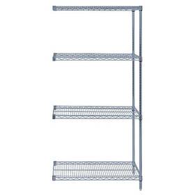 Ad63-3660gy Quantum Storage Systems Wire Shelving Add-on Kit Gray Ad63-3660gy Quantum Storage Systems Wire Shelving Add-on Kit Gray