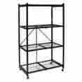 R5-01w Origami Collapsable 4 Shelf Storage Steel Rack With Wheels New 714129876025 R5-01w Origami Collapsable 4 Shelf Storage Steel Rack With Wheels New 714129876025