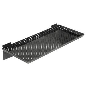 Retail Resource 191538070396 Slatwall Perforated Shelf Black 24 Inch X 10 W D Case Of 2 Retail Resource 191538070396 Slatwall Perforated Shelf Black 24 Inch X 10 W D Case Of 2
