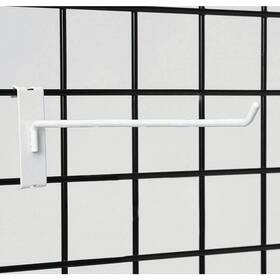 Retail Resource Gh12w White Wire Grid Wall Hooks 12 Inch