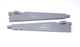 3g63 Rubbermaid 2x 12.5 Inch Configurations Titanium Closet Shelf Brackets New 3g63 Rubbermaid 2x 12.5 Inch Configurations Titanium Closet Shelf Brackets New