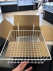 S-18618w Uline Slatwall Wire Basket White Pieces