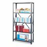 Saf-6265 Safco Steel Shelving Unit Shelves Dark Gray Saf-6265 Safco Steel Shelving Unit Shelves Dark Gray