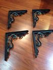 Satin Iron Heavy Black Barn Duty Brackets Scroll Pottery Shelf Satin Iron Heavy Black Barn Duty Brackets Scroll Pottery Shelf