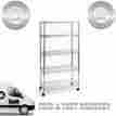 Sc-she14305zb She14305zb Seville Classics Ultrazinc 5 Shelf Wire Shelving Rack Wheels Extra Stability 017641983050 Sc-she14305zb She14305zb Seville Classics Ultrazinc 5 Shelf Wire Shelving Rack Wheels Extra Stability 017641983050
