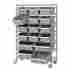 She16510by Seville Classics Shelf With Bins 7 16 Bin Rack Storage System Nsf She16510by Seville Classics Shelf With Bins 7 16 Bin Rack Storage System Nsf