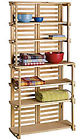 Shelf Merchandiser 34 Display 6 Wooden 70 Baker Wood Rack Floor Retail