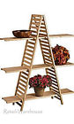 Shelves 60 Retail -frame 3 Finish Wood Natural Merchandise " Slat Display Pine