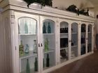 Shelves Elegant Display Cabinet Wood White Solid Hutch Mahogany Shelves Elegant Display Cabinet Wood White Solid Hutch Mahogany