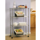 She14304zb Shelving 4-shelf Home-style 30x14x48 Ultrazinc Steel Wire Seville " Classics She14304zb Shelving 4-shelf Home-style 30x14x48 Ultrazinc Steel Wire Seville " Classics