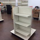 Shelving Fixtures Side Grocery 3 Display Cosmetic Metal Used Gondola Store Floor Shelving Fixtures Side Grocery 3 Display Cosmetic Metal Used Gondola Store Floor