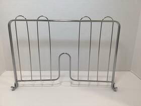 Shelving Inc. Si-asd14c Lot Of 6 Heavy Duty Pressure Fit Chrome Dividers For Wire Shelves 14 Inch D X 9 H