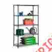 Shf-01440 Honey Can Do Honey-can-do 72 5 Tier Heavy Duty Shelf Black 4000 Pound Capacity