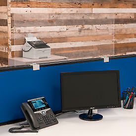 Wfs-ap-47.5x18-4p Sim Supply Blocked Brand Acrylic Partition Extenders - 47.5 Inch W X 18 H 4/pack 71 Visuals Industrial