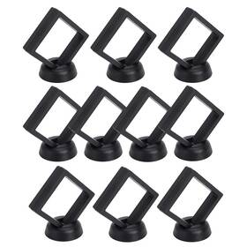 Skelang 736140236879 3d Floating Display Case Stand 2.75 Inch 0.75 Black