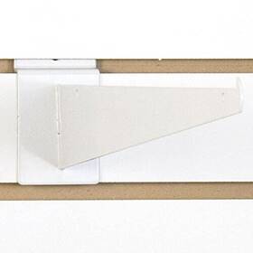 520211 Slatwell Case 25 Heavy Duty Slatwall Shelf Bracket In White 16 Inch 520211 Slatwell Case 25 Heavy Duty Slatwall Shelf Bracket In White 16 Inch