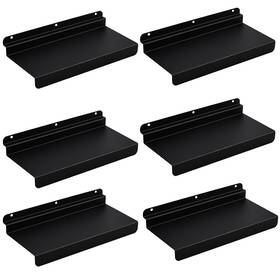 Qbgj-1 Snogswog 10x4.3 Inch Slatwall Shelves Set Of 6 Metal Slat Wall Accessories B