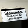 Sohb3 Sentermark Black Stick On Label Holders For Flat Front Gondola Sohb3 Sentermark Black Stick On Label Holders For Flat Front Gondola
